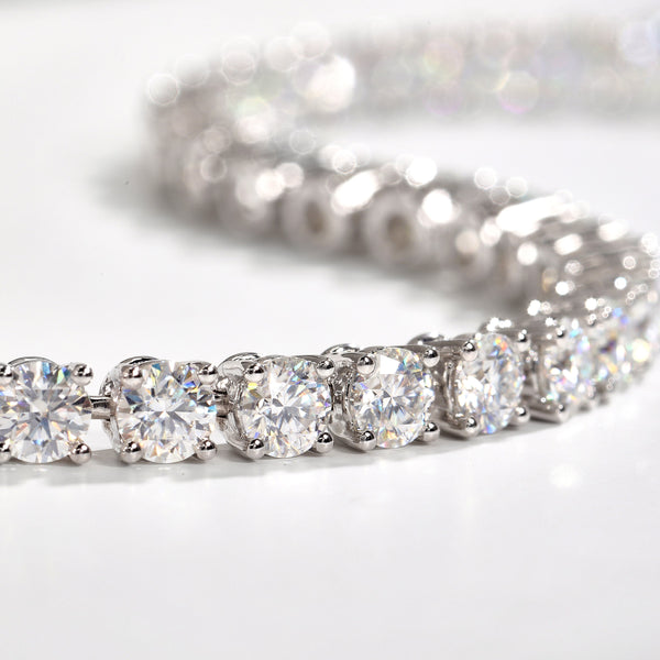 ラウンドカットテニスブレスレット（計9ct）Classic Type - RADIANN moissanite fine jewelry | モアサナイトファインジュエリーブレスレットラウンドカットテニスブレスレット（計9ct）Classic Type