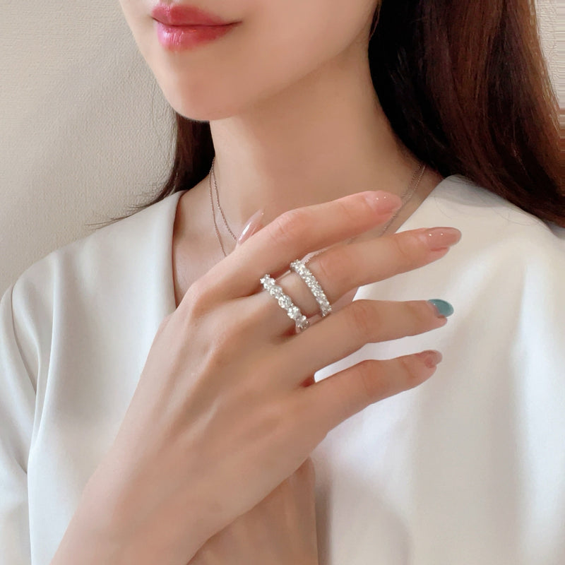 フルエタニティセレブリング - RADIANN moissanite fine jewelry | モアサナイトファインジュエリーリングフルエタニティセレブリング