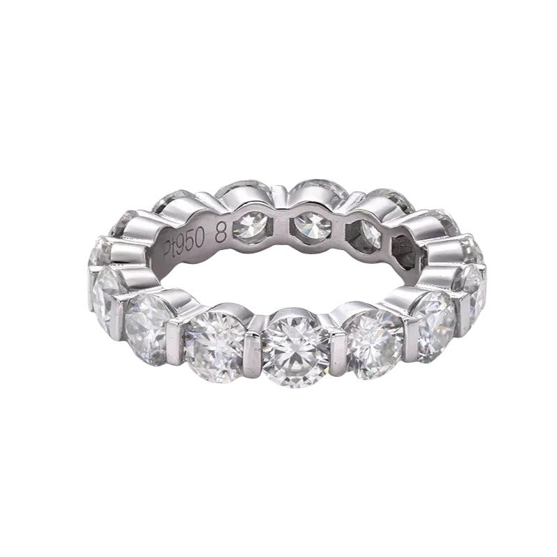 <transcy>Round 2Carat Flat Bar Set Full Eternity Band</transcy>