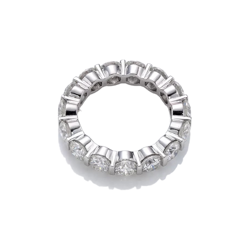 <transcy>Round 2Carat Flat Bar Set Full Eternity Band</transcy>