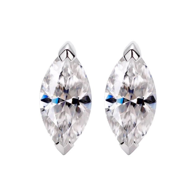マーキース カットスタッドピアス - RADIANN moissanite fine jewelry | モアサナイトファインジュエリーピアスマーキース カットスタッドピアス